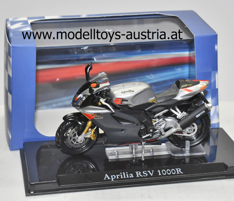 Aprilia RSV 1000 R 2002 silber / grau 1:24