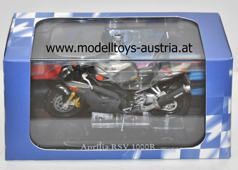 Aprilia RSV 1000 R 2002 silber / grau 1:24
