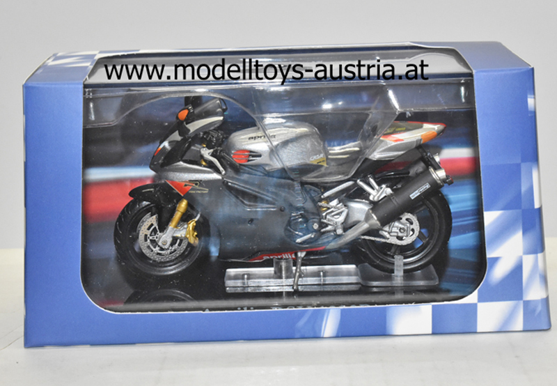 Aprilia RSV 1000 R 2002 silber / grau 1:24
