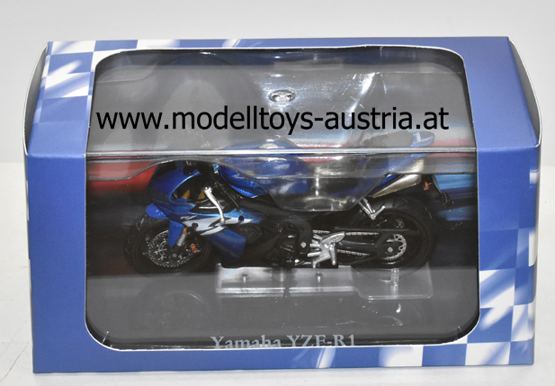 Yamaha YZF-R1 2004 blau / silber 1:24
