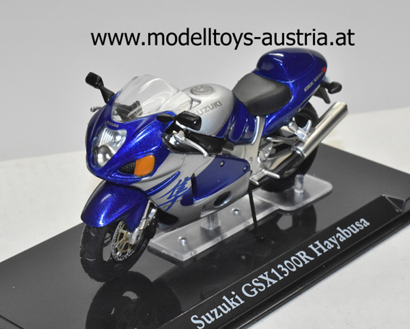 Suzuki GSX 1300 R Hayabusa blau / silber 1:24