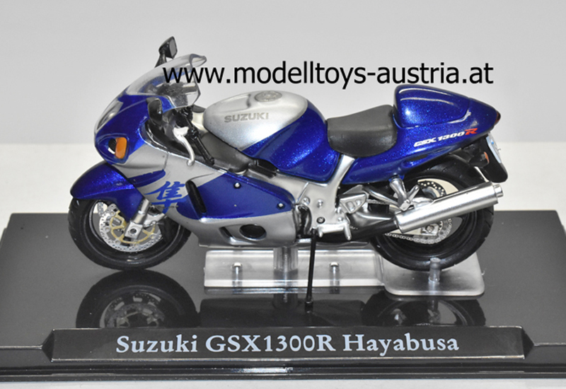 Suzuki GSX 1300 R Hayabusa blau / silber 1:24