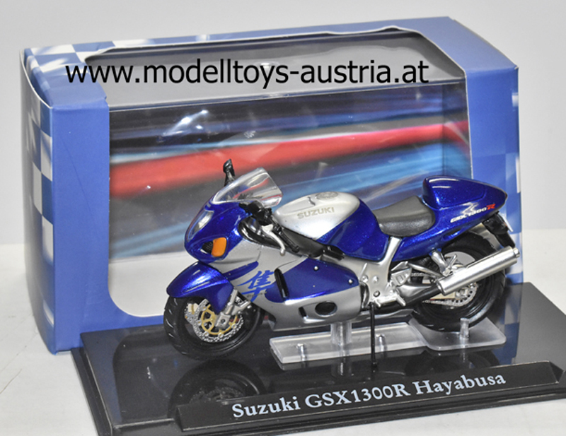 Suzuki GSX 1300 R Hayabusa blau / silber 1:24