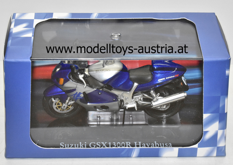 Suzuki GSX 1300 R Hayabusa blau / silber 1:24