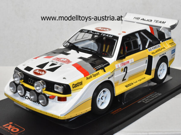 Audi Sport Quattro S1 1986 Rallye Monte Carlo Walter RÖHRL / Christian GEISTDÖRFER 1:18