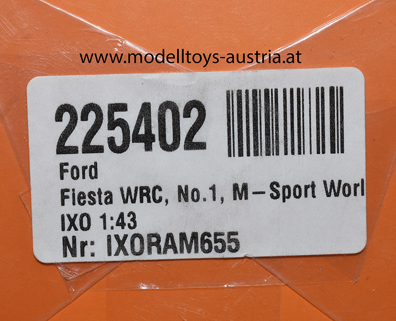 Ford Fiesta RS WRC 2017 Ogier / Ingrassia Rally Wales 1:43