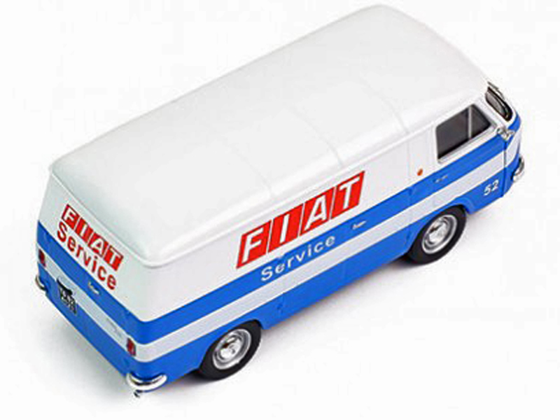 Fiat 238 Kasten Van 1971 FIAT SERVICE blau / weiss 1:43