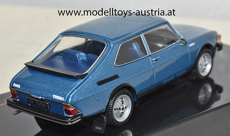 Saab 99 Turbo Coupe Kombi 1977 blau metaliik 1:18