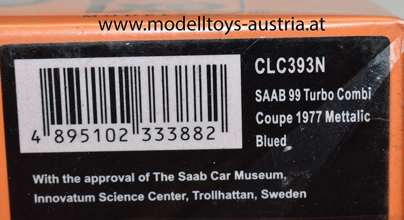 Saab 99 Turbo Coupe Kombi 1977 blau metaliik 1:18