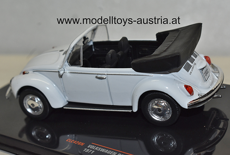 VW Käfer 1302 Cabrio 1971 weiss 1:43