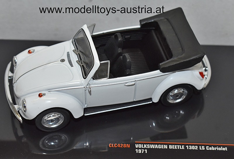 VW Käfer 1302 Cabrio 1971 weiss 1:43