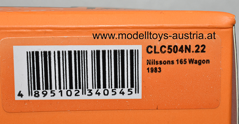 Volvo 165 Kombi Break 1983 NILSSONS rot 1:43