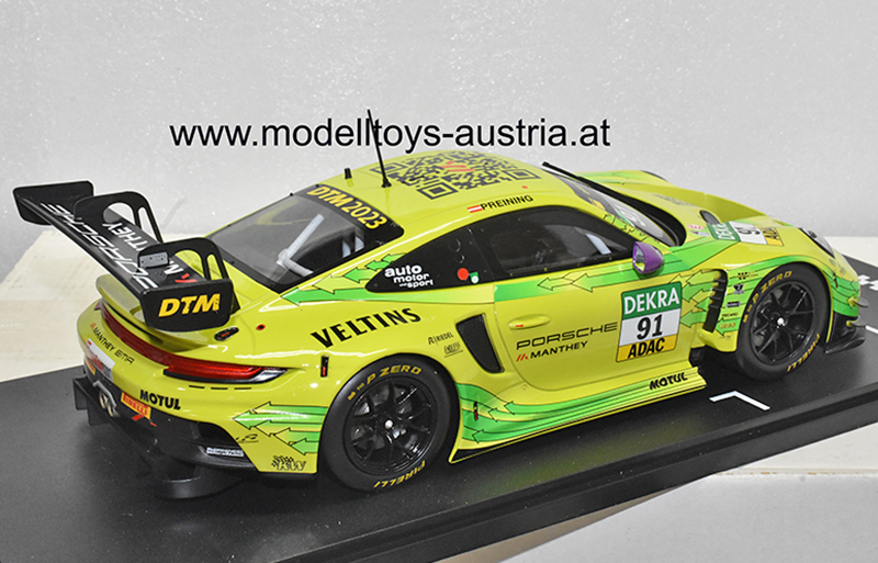 Porsche 911 GT3 R 2023 DTM Champion Thomas PREINING Manthey Grello 1:18 IXO