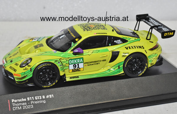 Porsche 911 GT3 R 2023 DTM Champion Thomas PREINING Manthey Grello 1:43 IXO