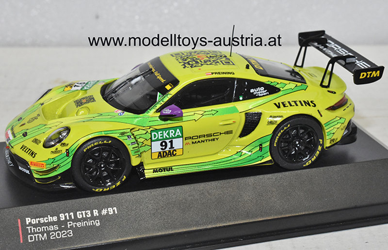 Porsche 911 GT3 R 2023 DTM Champion Thomas PREINING Manthey Grello 1:43 IXO