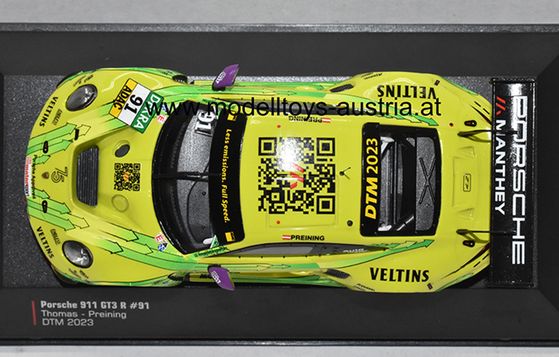 Porsche 911 GT3 R 2023 DTM Champion Thomas PREINING Manthey Grello 1:43 IXO