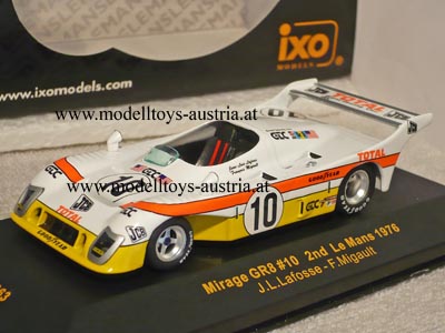 Mirage GR8 2. Platz Le Mans 1976 LAFOSSE / MIGAULT 1:43