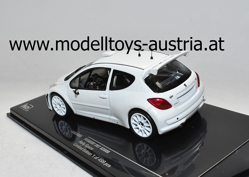 Peugeot 207 S2000 Rally Specs Plan Body weiss 1:43