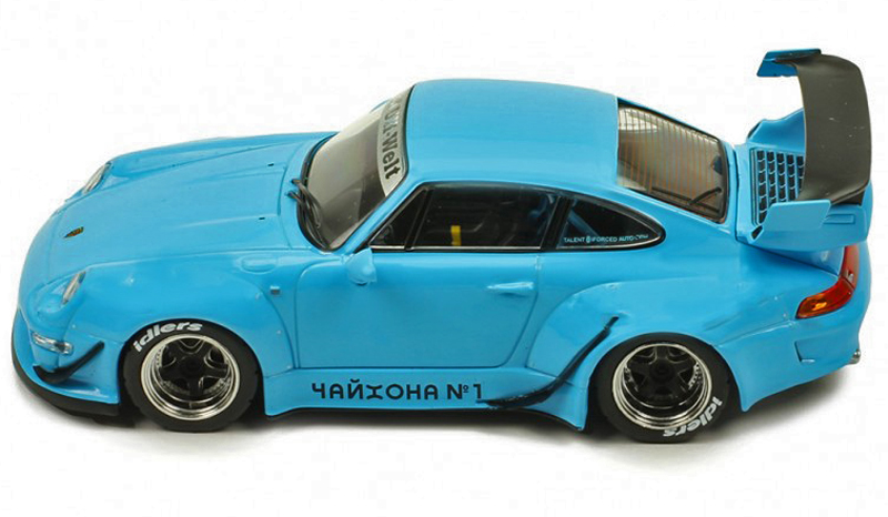 Porsche 911 993 Coupe RWB 993 RAUH Welt blau 1:43