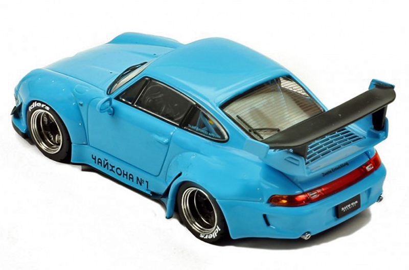 Porsche 911 993 Coupe RWB 993 RAUH Welt blau 1:43
