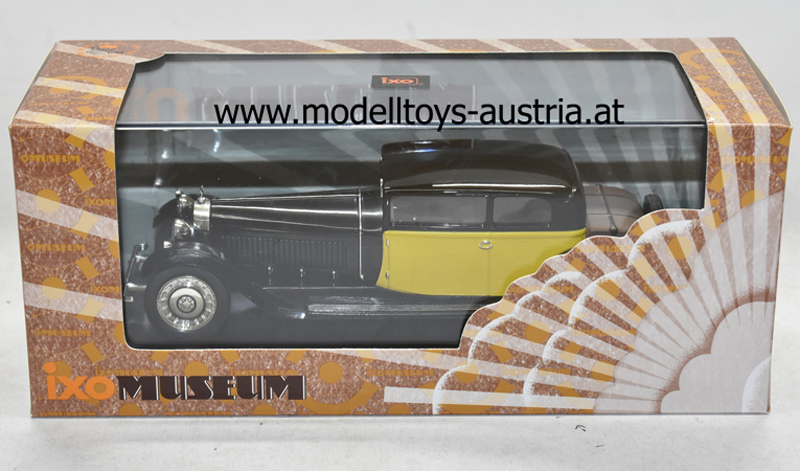 Bugatti 41 Royale Coach WEYMAN 1929 gelb / schwarz 1:43