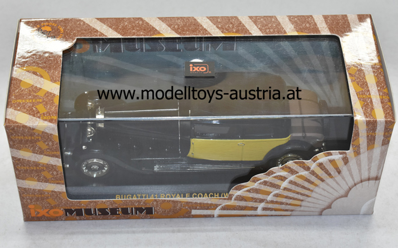 Bugatti 41 Royale Coach WEYMAN 1929 gelb / schwarz 1:43