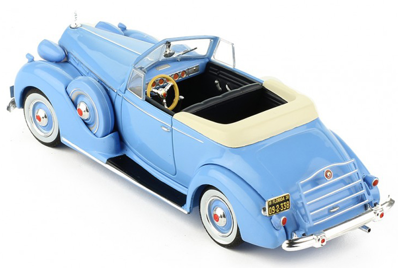 Packard Victoria Convertible Cabrio 1938 hell blau 1:43
