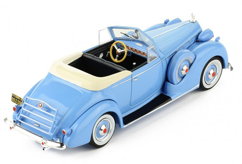 Packard Victoria Convertible Cabrio 1938 hell blau 1:43