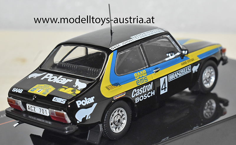 Saab 99 EMS 1977 Rally Schweden Sieger BLOMQVIST / SYLVAN 1:43