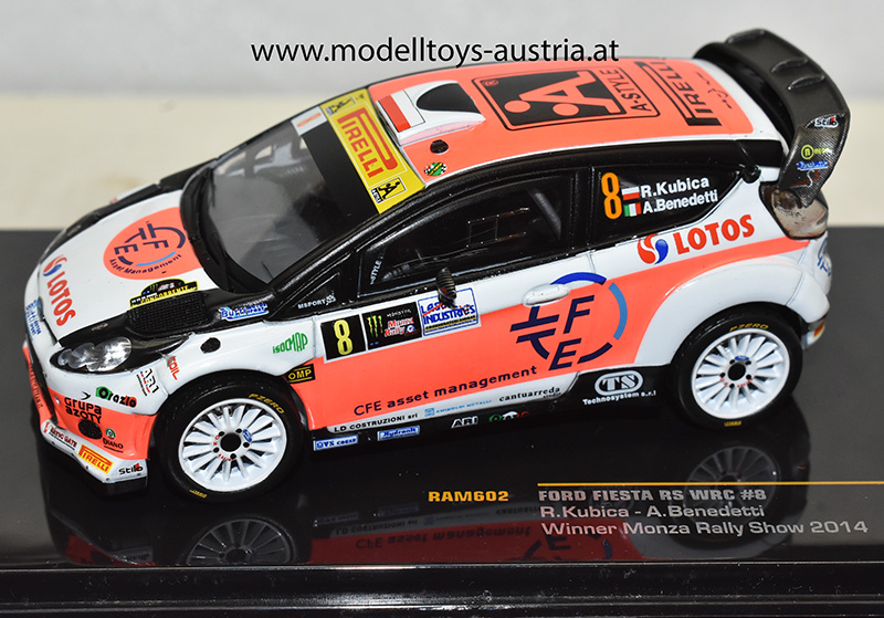 Ford Fiesta RS WRC 2014 Kubica / Benedetti Sieger Monza Rallye Show 1:43