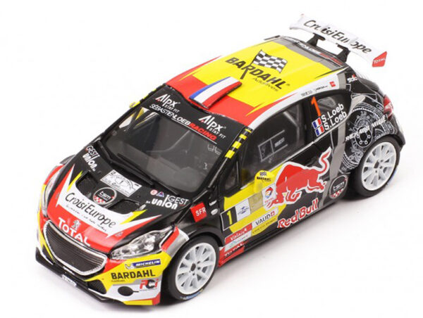 Peugeot 208 T16 R5 2017 Rally du Chablais S.LOEB / S.LOEB 1:43