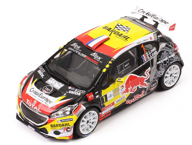 Peugeot 208 T16 R5 2017 Rally du Chablais S.LOEB / S.LOEB 1:43