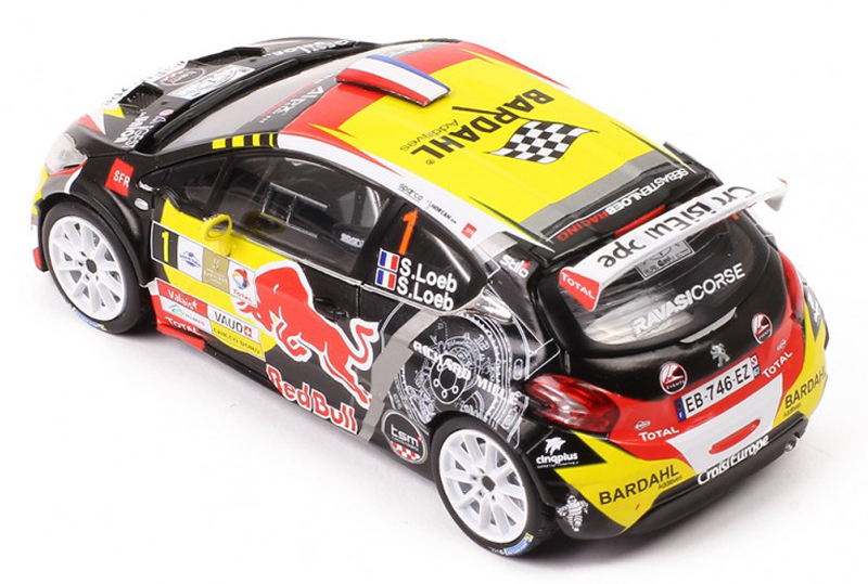 Peugeot 208 T16 R5 2017 Rally du Chablais S.LOEB / S.LOEB 1:43