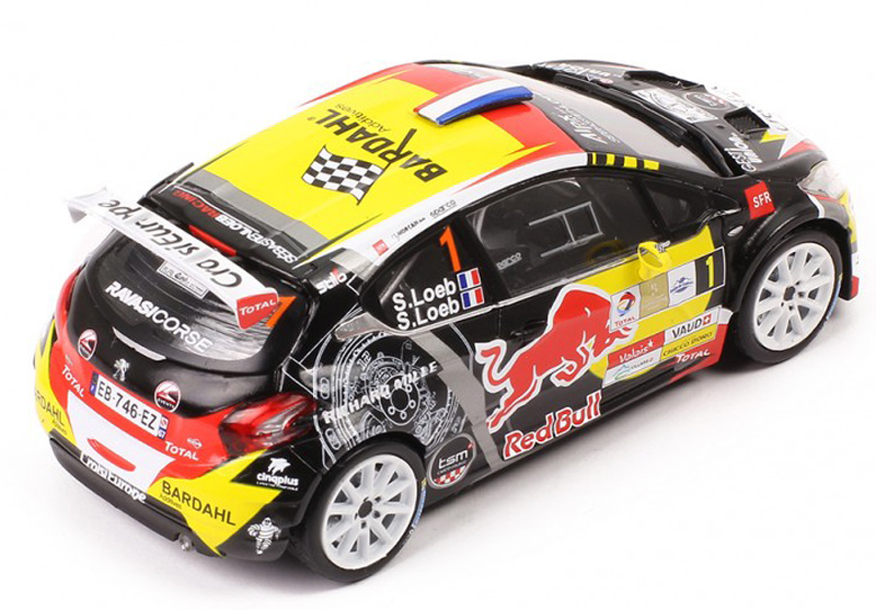 Peugeot 208 T16 R5 2017 Rally du Chablais S.LOEB / S.LOEB 1:43