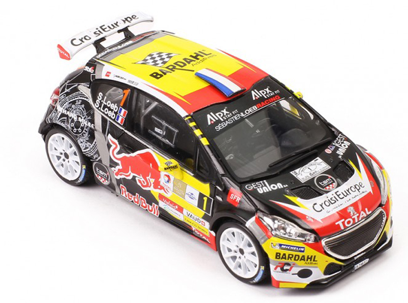 Peugeot 208 T16 R5 2017 Rally du Chablais S.LOEB / S.LOEB 1:43