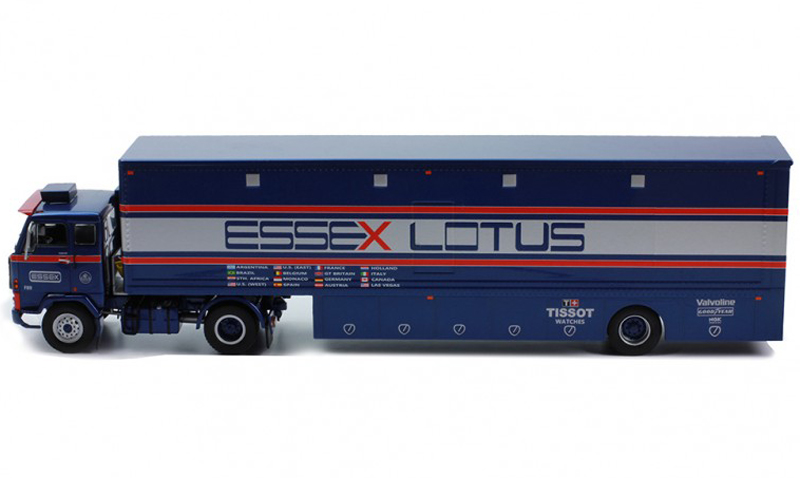 Volvo F89 Essex Renntransporter Race Truck Team LOTUS 1980 1:43