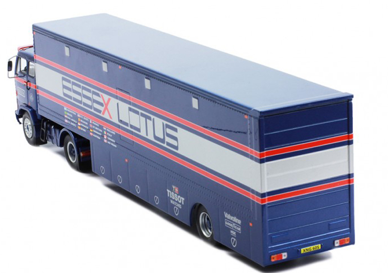 Volvo F89 Essex Renntransporter Race Truck Team LOTUS 1980 1:43