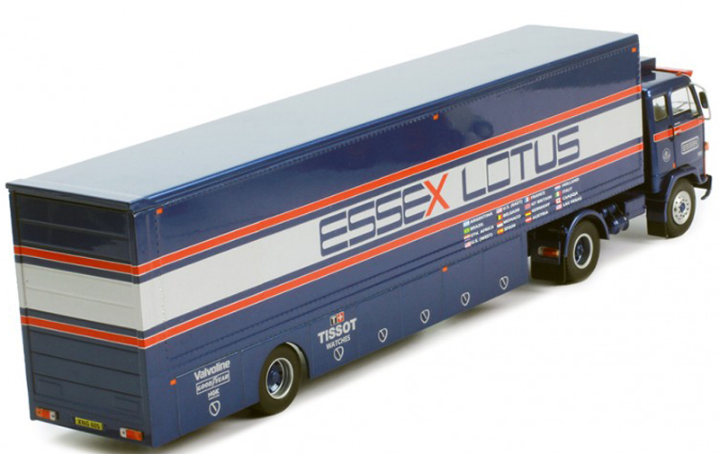 Volvo F89 Essex Renntransporter Race Truck Team LOTUS 1980 1:43