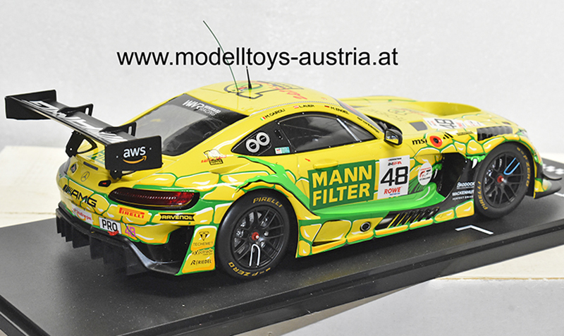 Mercedes Benz AMG GT3 Evo 2025 SPA 24 Stunden Rennen Lucas AUER / Matteo CAIROLI / Maro ENGEL Team Winward 1:18