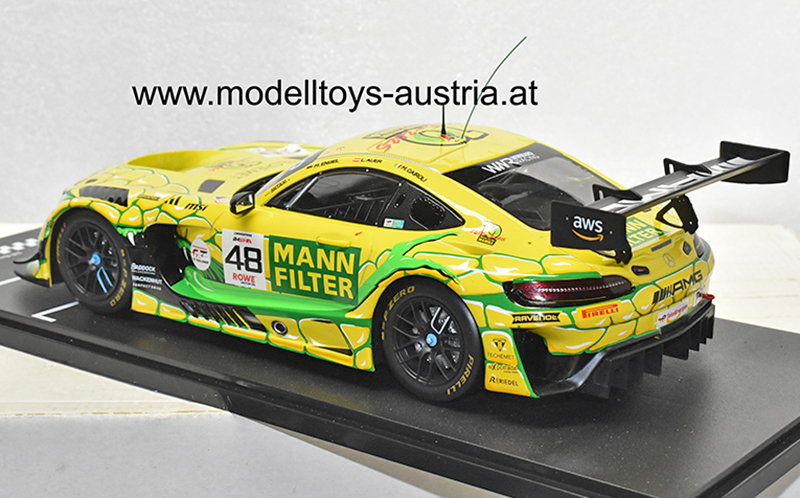 Mercedes Benz AMG GT3 Evo 2025 SPA 24 Stunden Rennen Lucas AUER / Matteo CAIROLI / Maro ENGEL Team Winward 1:18