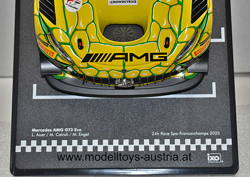 Mercedes Benz AMG GT3 Evo 2025 SPA 24 Stunden Rennen Lucas AUER / Matteo CAIROLI / Maro ENGEL Team Winward 1:18