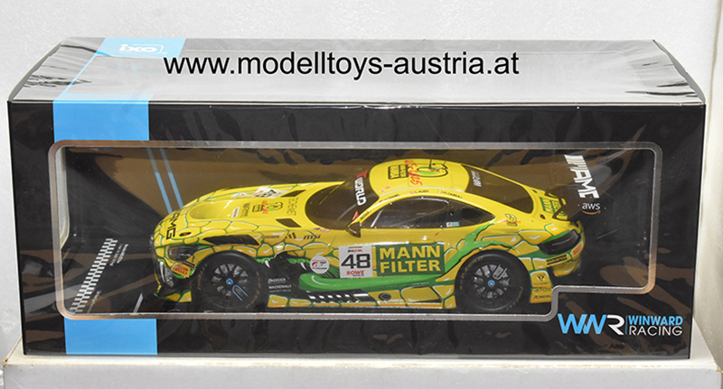 Mercedes Benz AMG GT3 Evo 2025 SPA 24 Stunden Rennen Lucas AUER / Matteo CAIROLI / Maro ENGEL Team Winward 1:18