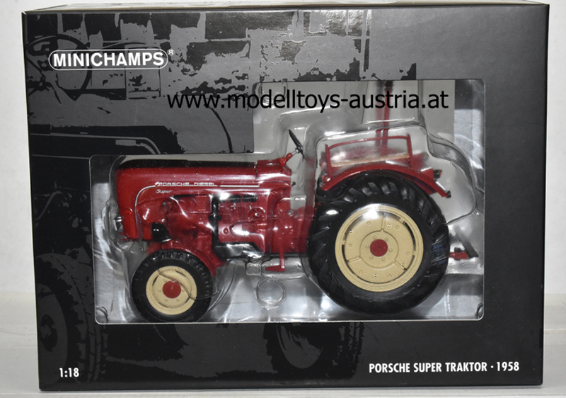 Porsche Super Traktor 1958 rot 1:18