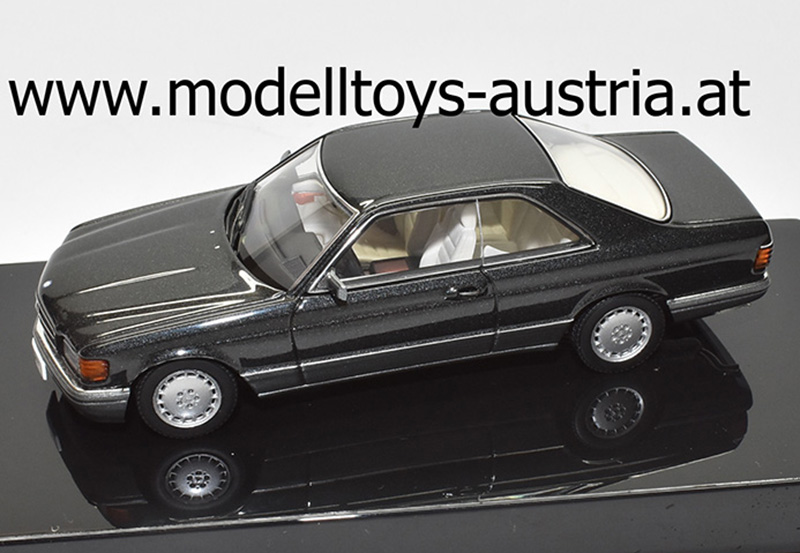 Mercedes Benz C126 Coupe 500 SEC 1981 - 1991 schwarz metallik 1:43