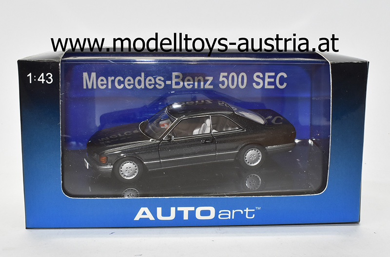 Mercedes Benz C126 Coupe 500 SEC 1981 - 1991 schwarz metallik 1:43