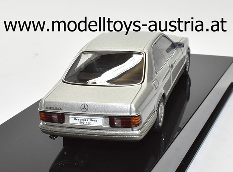 Mercedes Benz C126 Coupe 500 SEC 1981 - 1991 silber metallik 1:43