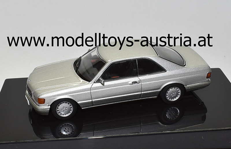 Mercedes Benz C126 Coupe 500 SEC 1981 - 1991 silber metallik 1:43