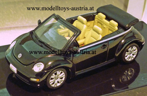 VW New Beetle Cabrio schwarz 1:43