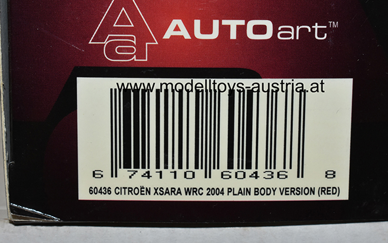 Citroen Xsara WRC 2004 PLAIN BODY Version rot 1:43