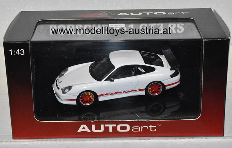 Porsche 911 996 Coupe GT3 RS 2004 weiss / rot 1:43